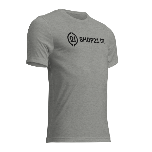 SHOP21.DK – Grå – Kortærmet t-shirt - Billede 3