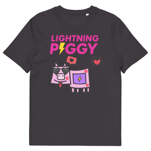 Lightning Piggy - Unisex-T-shirt i økologisk bomuld - Billede 9