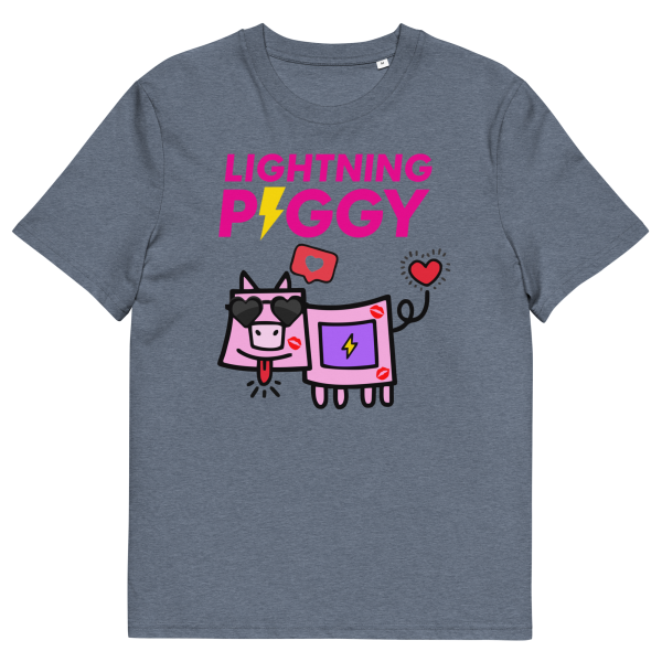 Lightning Piggy - Unisex-T-shirt i økologisk bomuld - Billede 17