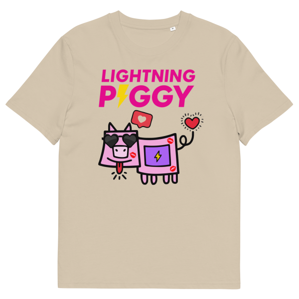 Lightning Piggy - Unisex-T-shirt i økologisk bomuld - Billede 21