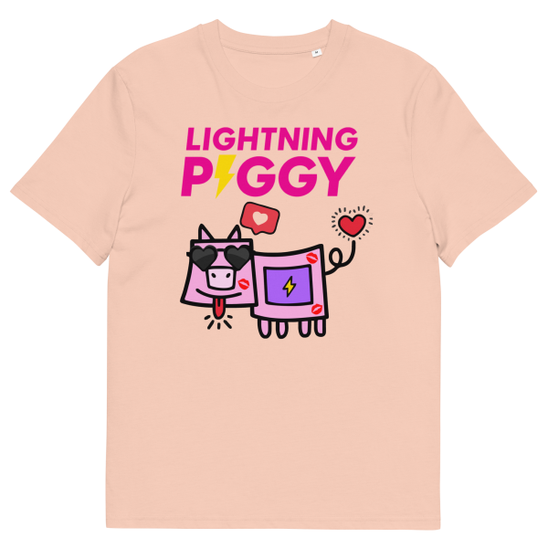 Lightning Piggy - Unisex-T-shirt i økologisk bomuld - Billede 23