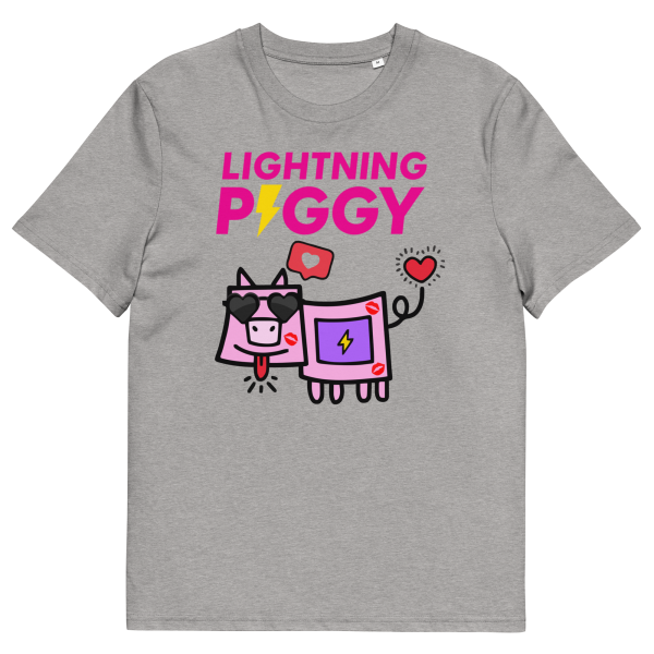 Lightning Piggy - Unisex-T-shirt i økologisk bomuld - Billede 19