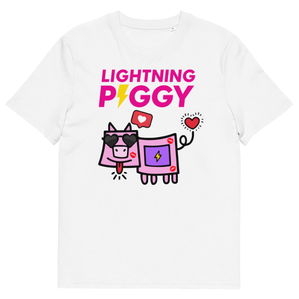Lightning Piggy - Unisex-T-shirt i økologisk bomuld - Billede 29