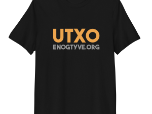 UTXO - ENOGTYVE.ORG - Unisex-T-shirt i økologisk bomuld