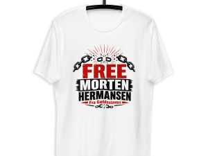 FREE MORTEN HERMANSEN FRA GÆLDSSLAVERI - T-shirt med korte ærmer