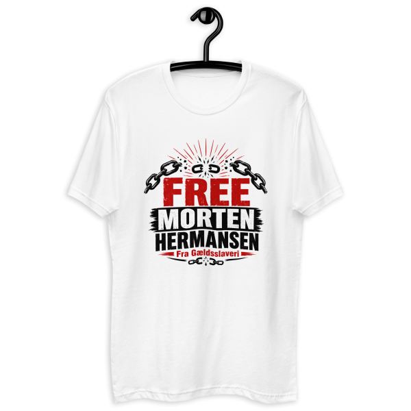 FREE MORTEN HERMANSEN FRA GÆLDSSLAVERI - T-shirt med korte ærmer