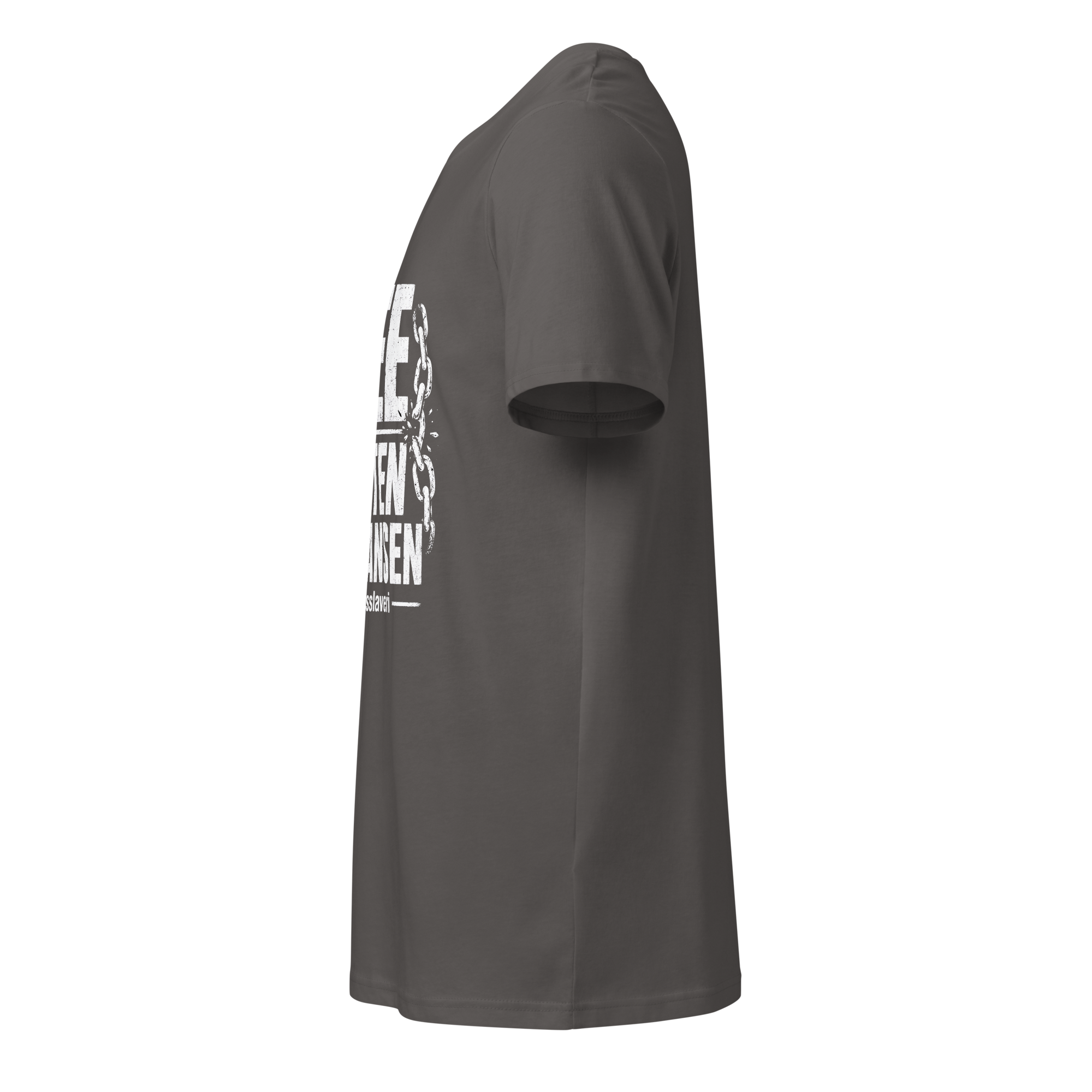 FREE MORTEN HERMANSEN FRA GÆLDSSLAVERI - T-shirt med korte ærmer Unisex-T-shirt i økologisk bomuld med mellemlang ærme - Billede 11