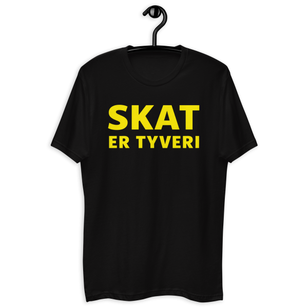 SKAT ER TYVERI - Slimfit t-shirt med korte ærmer