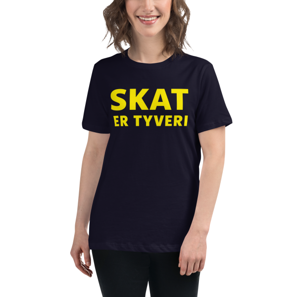 SKAT ER TYVERI - Løs T-shirt til kvinder